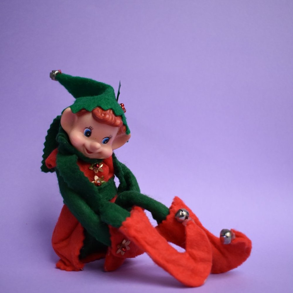 MCM elf • green & red